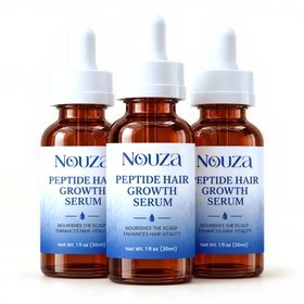 3 NOUZA Peptide Serum bottles